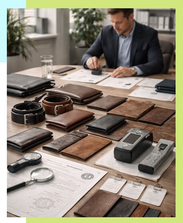 Сертификация кожаных изделий в Баксане от 12122 р. | Алешин-Бкс