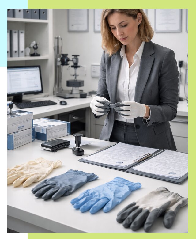 Сертификация перчаток в Баксане от 8587 р. | Алешин-Бкс