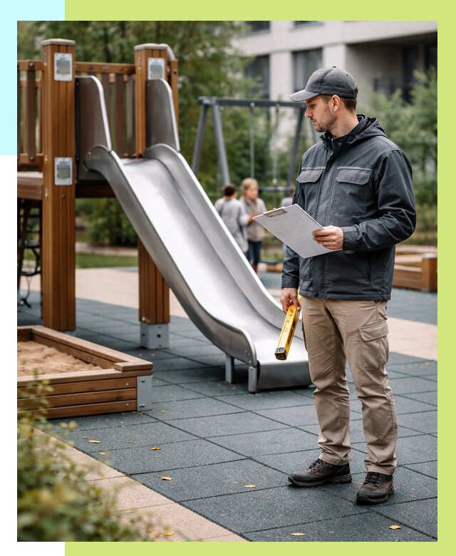 Сертификация детских площадок в Баксане от 25255 р. | Алешин-Бкс