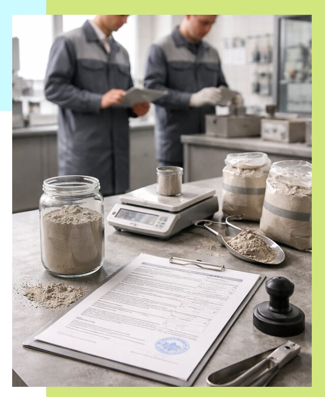 Сертификация цемента в Баксане от 20204 р. | Алешин-Бкс