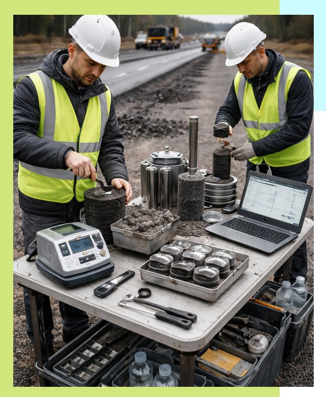 Сертификация асфальта: испытания и подтверждение в Баксане