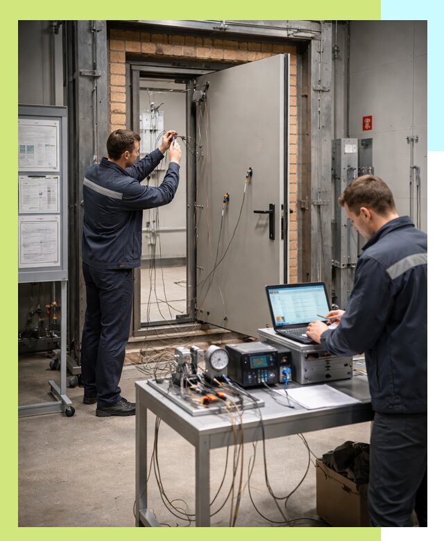 Сертификация противопожарных дверей в Баксане по ГОСТ и ТР