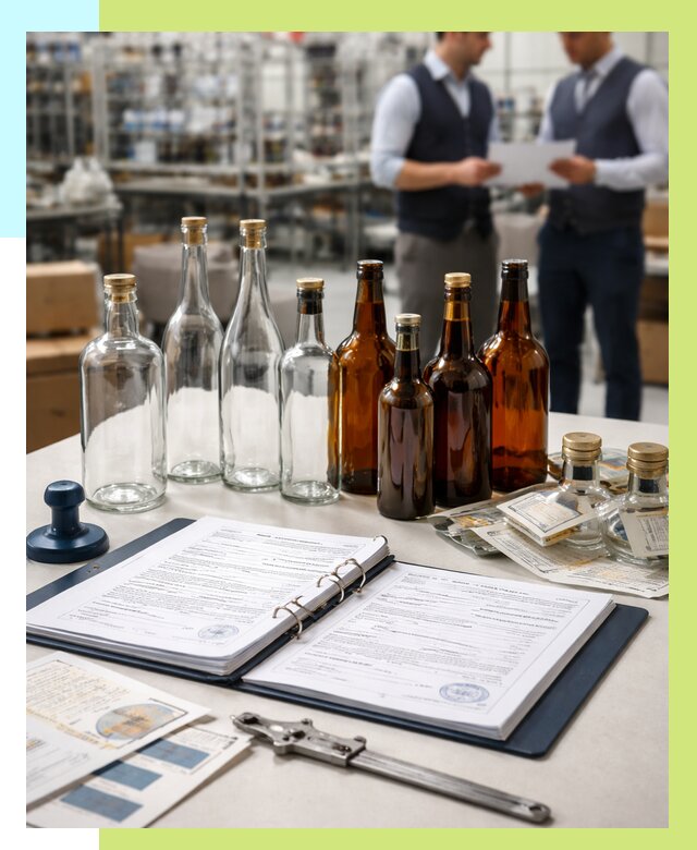 Сертификация стеклянных бутылок в Баксане от 25255 р. | Алешин-Бкс
