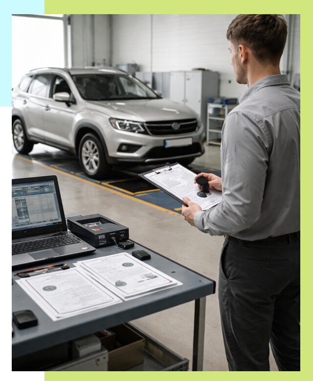 Сертификация транспортных средств в Баксане от 12122 р. | Алешин-Бкс