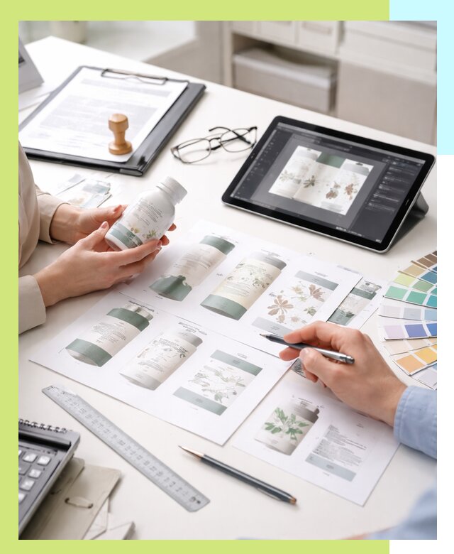 Профессиональная разработка дизайна и текста этикетки продукции в Баксане