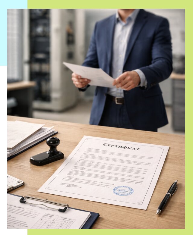 Сертификат на оборудование в Баксане от 15153 р. | Алешин-Бкс