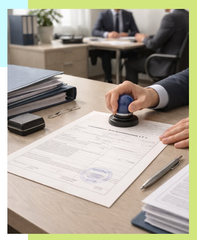 Сертификат происхождения СТ 1 в Баксане от 4546 р. | Алешин-Бкс