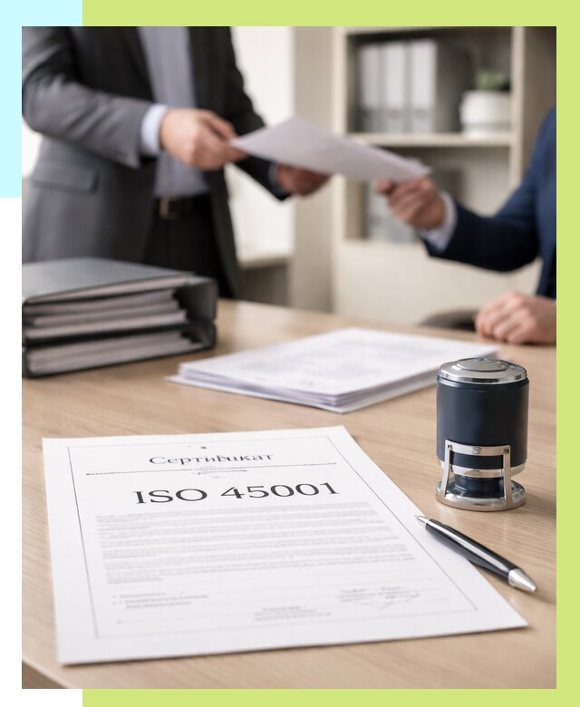 Сертификат ISO 45001 в Баксане под ключ от 45459 р. | Алешин-Бкс