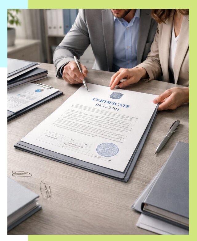 Сертификат ISO 22301 в Баксане от 45459 р. | Алешин-Бкс срочно